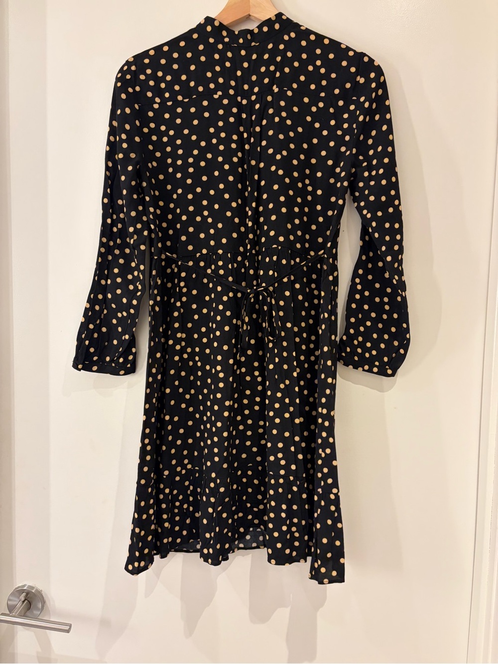 Mango Black Dress with Yellow Polka Dots - Picture 4 of 5